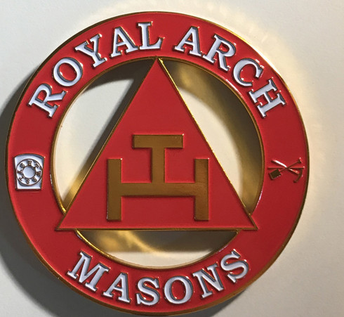 Mason Masonic Triple Tau Cut Out Car Emblem