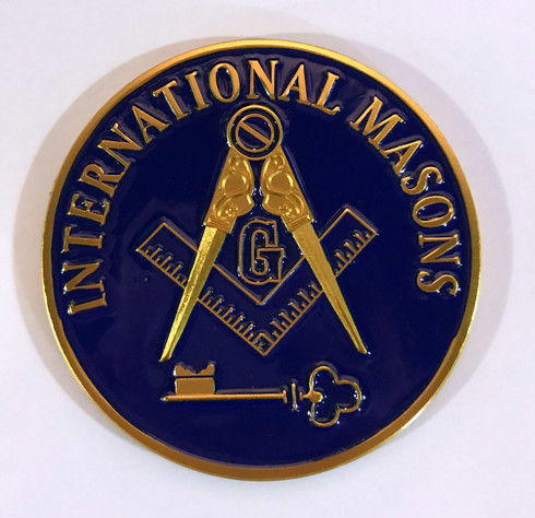 International Mason Masonic Auto Emblem