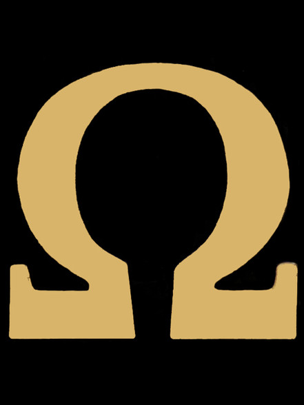 Omega Psi Phi Fraternity Pin- Omega- Gold 