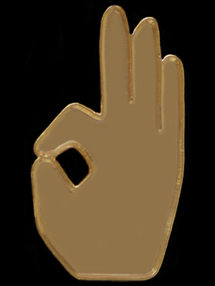 Kappa Alpha Psi Fraternity Lapel Pin- Hand Sign 