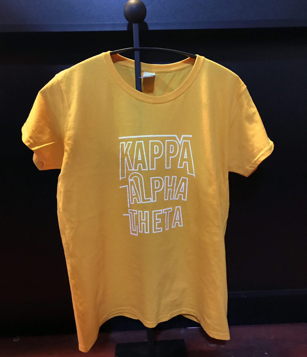 Kom op hastighed skraber Kappa Alpha Theta Sorority Shirt- English Spelling- Size Small - Brothers  and Sisters' Greek Store