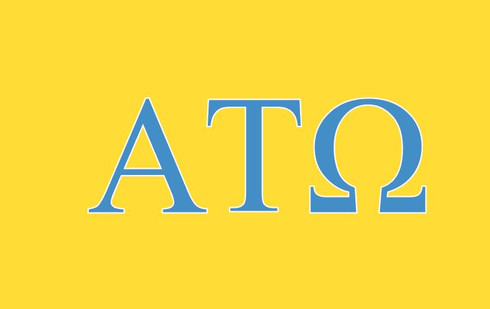 Alpha Tau Omega ATO Fraternity Flag- Yellow