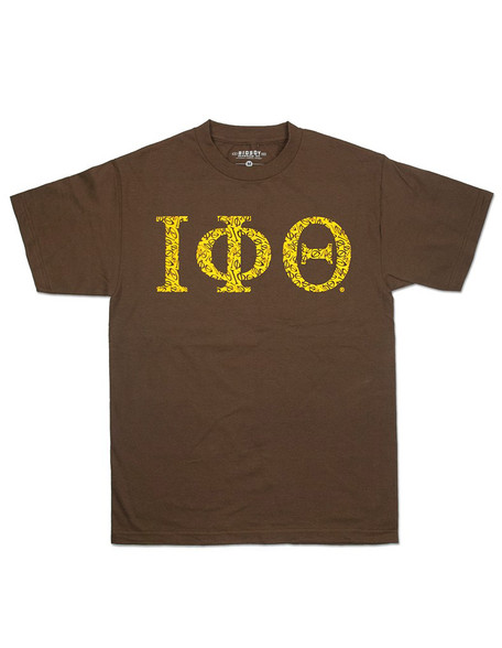 Iota Phi Theta Fraternity Three Greek Letter Graphic T-Shirt 