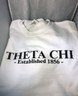 Theta Chi Fraternity Crewneck Sweatshirt- White