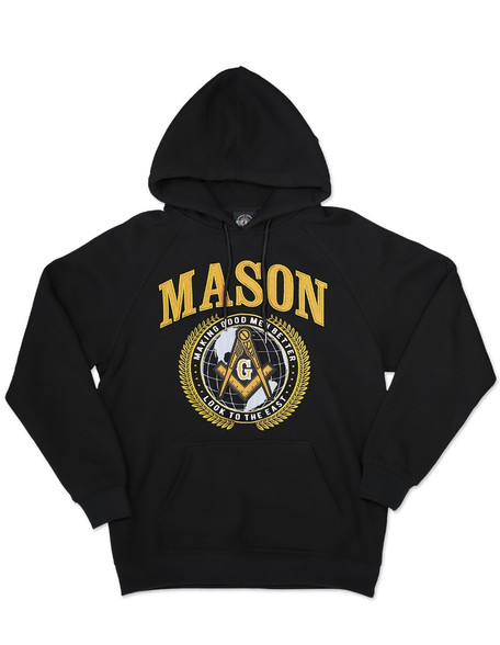 Mason Masonic Hoodie- Black- Style 2 