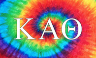 Kappa Alpha Theta Sorority Flag-Tie Dye