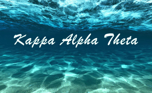 Kappa Alpha Theta Sorority Flag- Ocean 