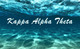 Kappa Alpha Theta Sorority Flag- Ocean 