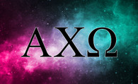 Alpha Chi Omega Sorority Flag- Galaxy