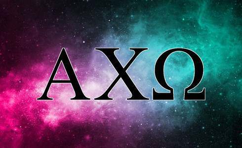 Alpha Chi Omega Sorority Flag- Galaxy