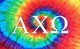 Alpha Chi Omega Sorority Flag- Tie Dye