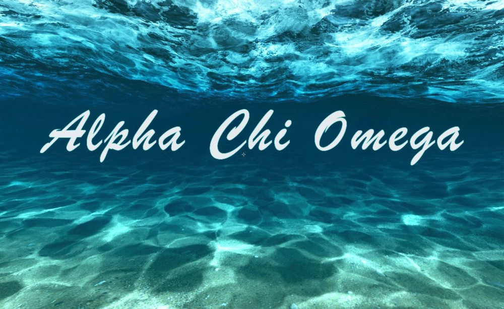 Alpha Chi Omega Sorority Flag Ocean Floor Brothers And Sisters