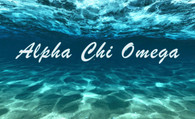 Alpha Chi Omega Sorority Flag- Ocean Floor