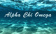 Alpha Chi Omega Sorority Flag- Ocean Floor