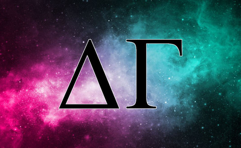 Delta Gamma Sorority Flag- Galaxy 