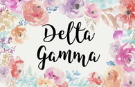 Delta Gamma Sorority Flag- Floral