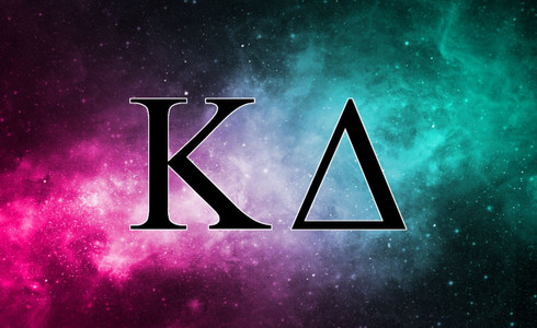 Kappa Delta Sorority Flag-Galaxy 