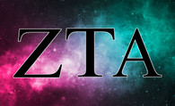 Zeta Tau Alpha ZTA Sorority Flag- Galaxy Flag 