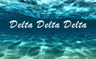 Delta Delta Delta Tri-Delta Sorority Flag- Ocean 