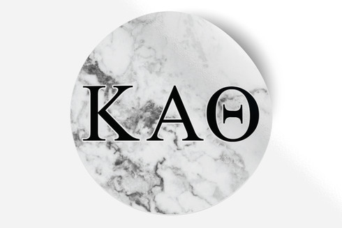 Kappa Alpha Theta Sorority Bumper Sticker-Marble 