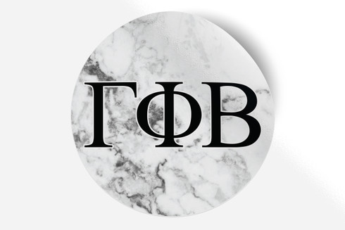 Gamma Phi Beta Sorority Bumper Sticker-Marble 