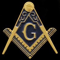  Mason Symbol Auto Emblem- Gold 