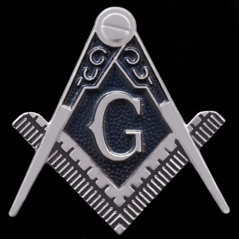  Mason Symbol Auto Emblem- Silver
