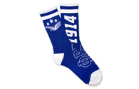Phi Beta Sigma Fraternity Socks-Blue/White 