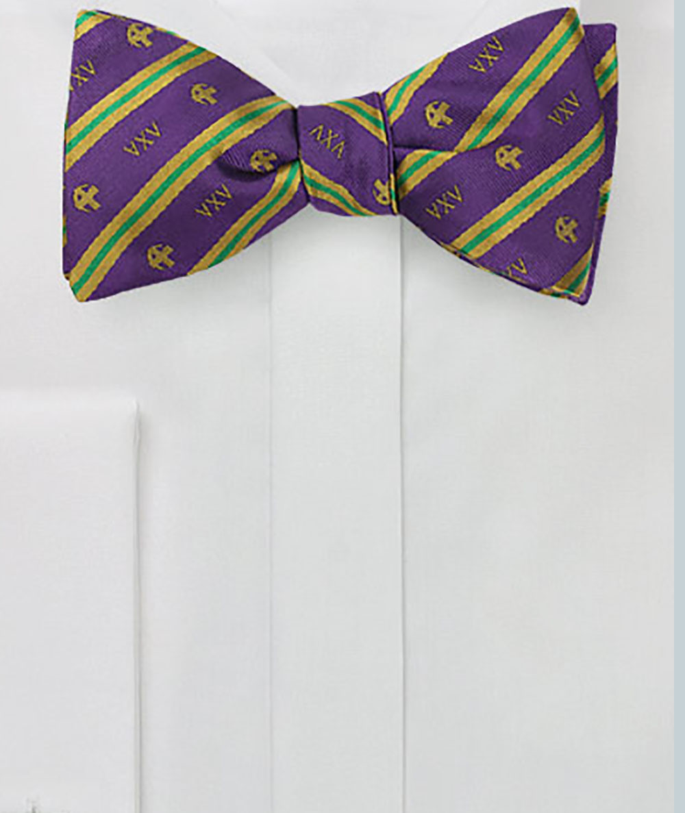Lambda Chi Alpha Fraternity Silk Bow Tie Self Tie Greek Letters Brothers And Sisters Greek Store