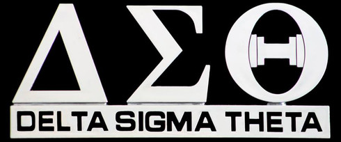 Delta Sigma Theta Sorority English Spelling Car Emblem