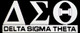 Delta Sigma Theta Sorority English Spelling Car Emblem
