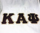 Kappa Alpha Psi Fraternity Twill Letter Set- Crimson/Cream