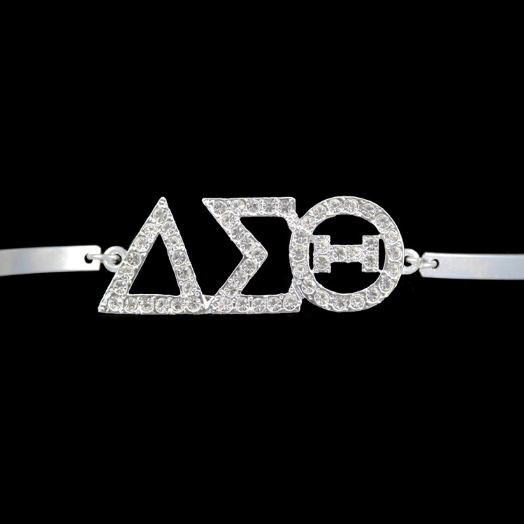 Delta Sigma Theta Sorority Bracelet Silver Brothers And Sisters Greek Store