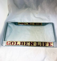 Delta Sigma Theta Sorority Golden Life License Plate Frame