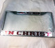 Delta Sigma Theta Sorority In Christ License Plate Frame- Silver/Crimson