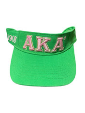 Alpha Kappa Alpha AKA Sorority Visor- Green