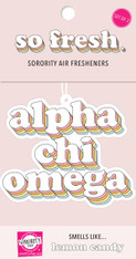 Alpha Chi Omega Sorority Retro Air Freshener