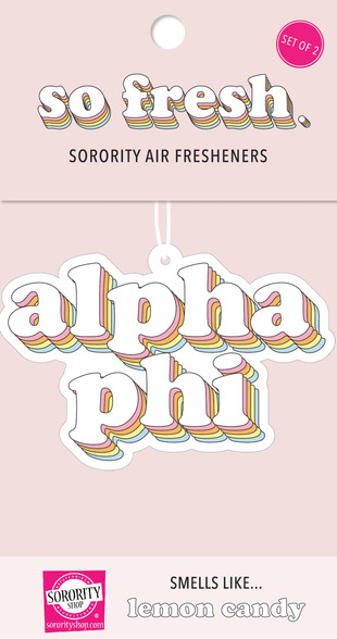 Alpha Phi Sorority Retro Air Freshener