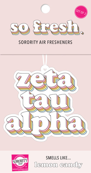 Zeta Tau Alpha ZTA Sorority Retro Air Freshener