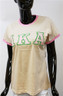 Alpha Kappa Alpha AKA Sorority Ringer T-shirt-Khaki