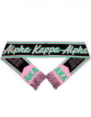 Alpha Kappa Alpha AKA Sorority Scarf-Black/Pink