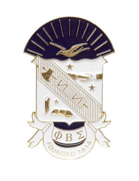 Phi Beta Sigma Fraternity Die-Cut Car Badge