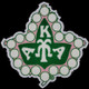 Alpha Kappa Alpha Sorority Ivy Pearl Emblem- 3 Inches