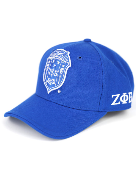 Zeta Phi Beta Sorority Crest Hat-Blue