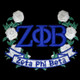  Zeta Phi Beta Sorority Wreath Emblem with Flowers