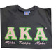 Alpha Kappa Alpha AKA Sorority Long Sleeve Shirt- Black