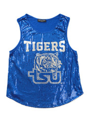 Tennessee State University Sequin Tank Top-Mascot