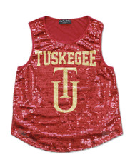 Tuskegee University Sequin Tank Top-Mascot