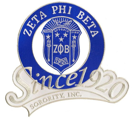 Zeta Phi Beta Sorority Since 1920 Emblem Brothers And Sisters Greek Store
