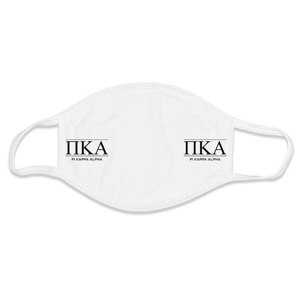 Pi Kappa Alpha Pike Fraternity Face Mask White Brothers And Sisters